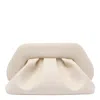 Themoirè Shell-colored Tia Bag With Adjustable Strap In White