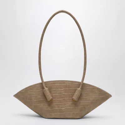 Themoirè Beige Olimpia Medium Shoulder Bag