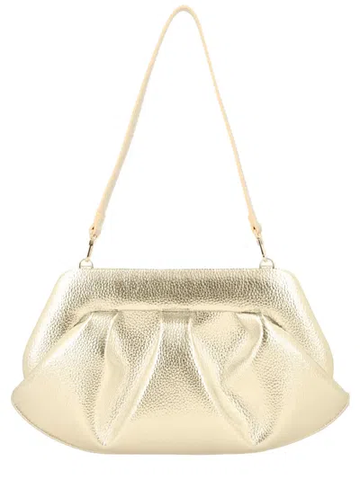 Themoirè "bios Baguette" Bag In Gold