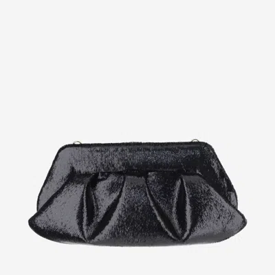 Themoire' Bios Baguette Bag In Vegan Fabric In Black