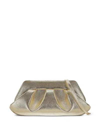 Themoirè "bios Baguette" Bottalato Laminato Bag In Metallic
