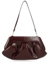 Themoirè Bios Baguette Textured Ruched Handbag In Brown