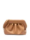 Themoirè Gathered Texture Clutch In Macadamia Tone In Beige