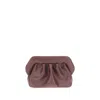Themoirè Bios Clutch Bag In Brown