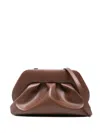 Themoirè Bios Medium Clutch With Gathering In Brown