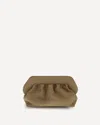 Themoirè Bios Suede Clutch In Brown