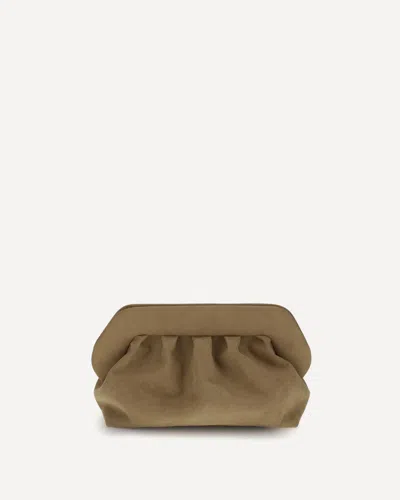 Themoirè Bios Clutch Bag In Brown