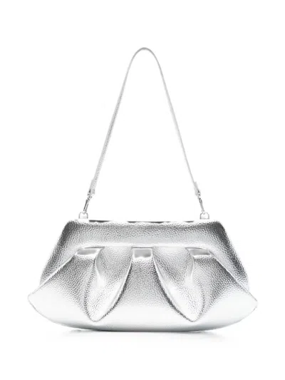 Themoirè Bios Clutch Bag In White