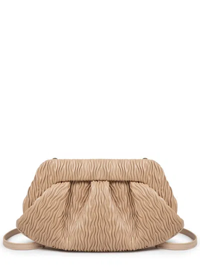Themoirè Bios Clutch In Beige