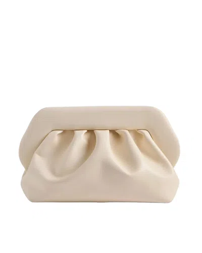 Themoirè Bios Clutch In Beige