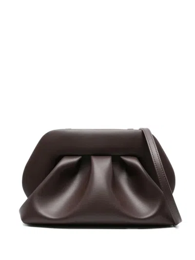 Themoirè Bios Clutch In Brown