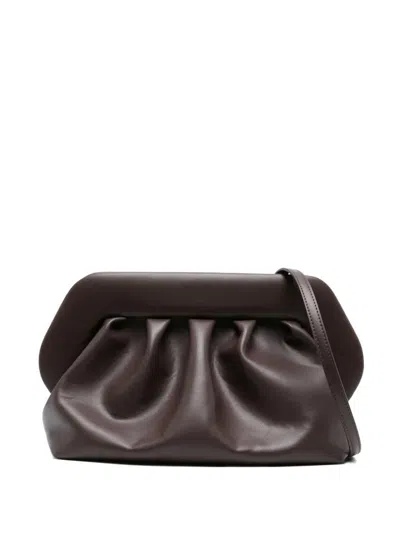 Themoirè Bios Clutch In Brown