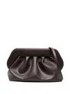 Themoirè Gathered Clutch Bag In Brown