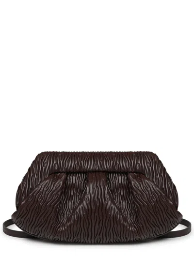 Themoirè Bios Clutch In Brown