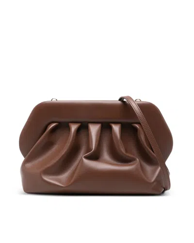 Themoirè Bios Clutch In Brown