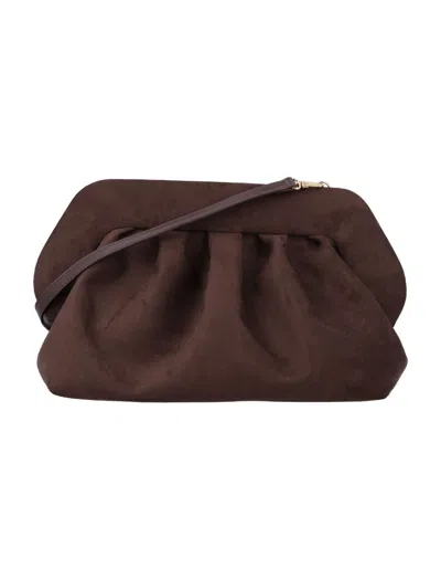 Themoirè Bios Clutch Eco Suede In Blue