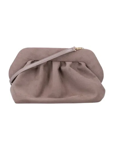 Themoirè Bios Clutch Eco Suede In Gray