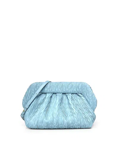 Themoirè Bios Clutch In Gathered Apple In Blue