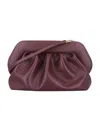 Themoirè Vegan Compact Clutch Removable Strap In Gray