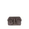 Themoirè Bios Clutch Bag In Brown