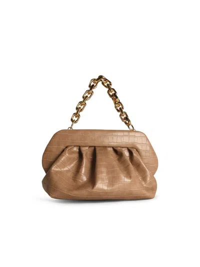 Themoirè 'bios Croco' Beige Vegan Leather Bag