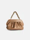 Themoirè 'bios Croco' Beige Vegan Leather Bag In Beige
