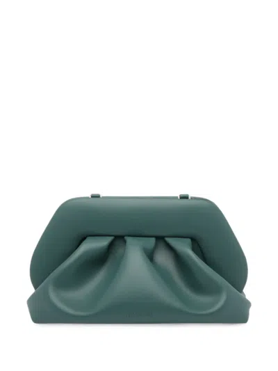 Themoirè Bios Draped Clutch Bag In Green