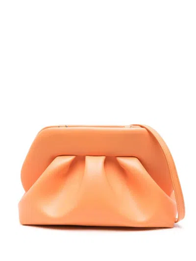Themoirè Bios Faux Leather Clutch In Yellow