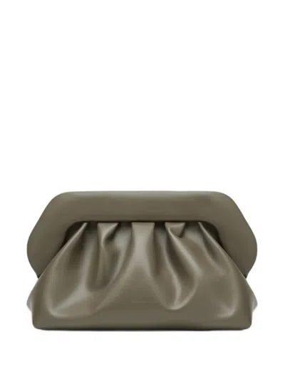 Themoirè Bios Gathered Clutch Bag In Gray