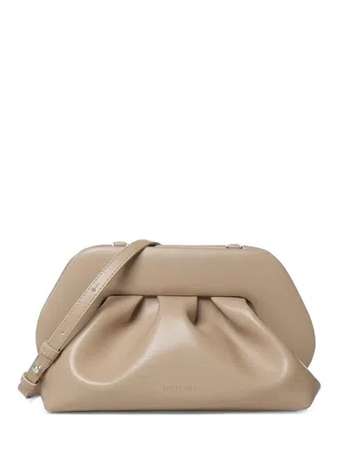 Themoire' Bios Gathered Clutch In Brown