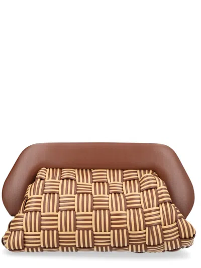 Themoirè Bios Gathered Handbag In Brown