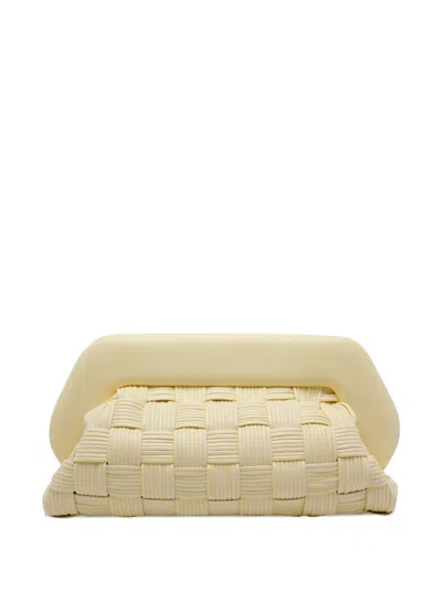 Themoirè Bios Intrecciato Clutch Bag In Yellow
