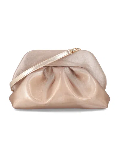 Themoirè Bios Medium Clutch Rete In Neutral