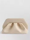 Themoirè Bios Medium Vegan Leather Pleated Clutch