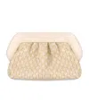 THEMOIRÈ THEMOIRÈ BIOS MICRO WEAVED STRAW SHELL CLUTCH BAG
