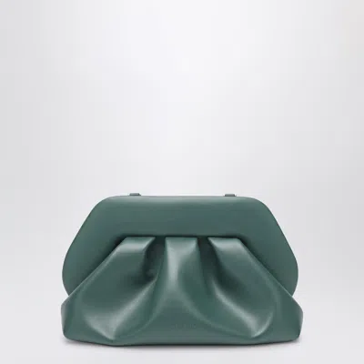 Themoire' Bios Mini Calfskin Clutch Bag In Green