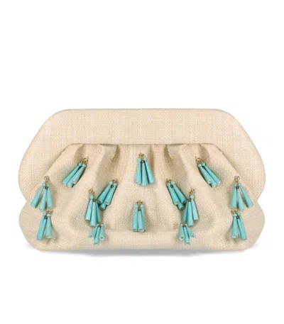 Themoirè Bios Paper Fringe Butter Clutch Bag