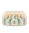 Themoirè Bios Paper Fringe Butter Clutch Bag