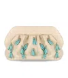 Themoirè Bios Paper Fringe Butter Clutch Bag
