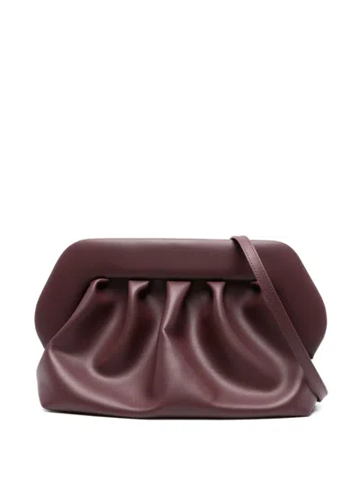 Themoirè Bios Pleated Clutch Bag In Purple