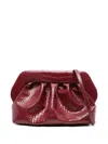 Themoirè Bios Pleated Clutch Bag In Red