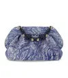 Themoirè Bios Porridge Print Deep Ocean Clutch Bag In Blue
