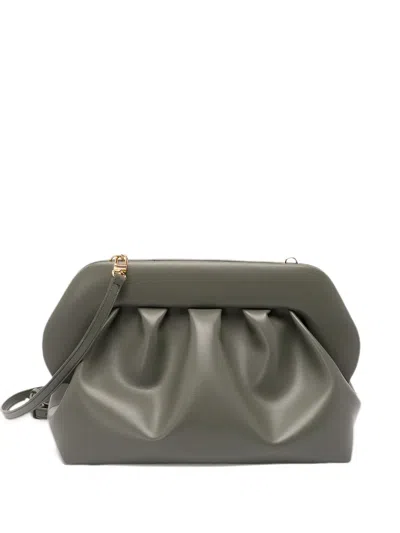 Themoirè Bios Ruched Clutch Bag In Gray