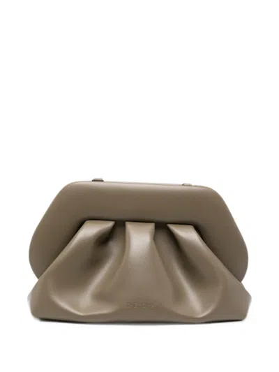 Themoirè Bios Ruched Clutch Bag In Gray