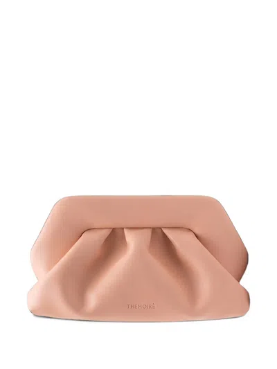 Themoirè Bios Ruched Clutch Bag In Pink