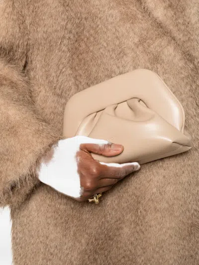 Themoirè Bios Ruched Clutch Bag In Pink