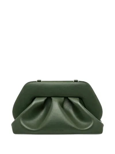 Themoire' Bios Ruched Clutch In Green