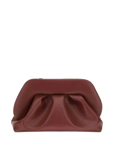 Themoire' Bios Ruched Clutch In Red