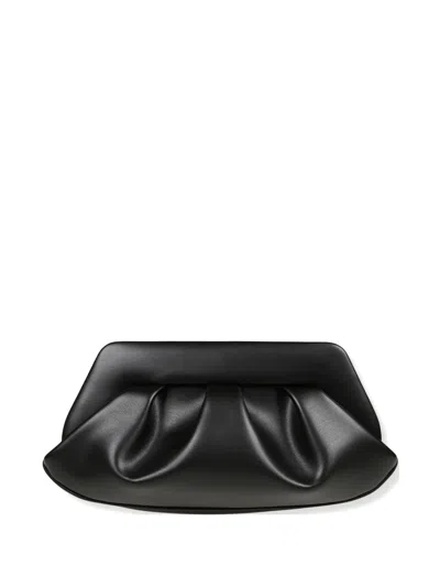 Themoirè Bios Ruched Shoulder Bag In Black