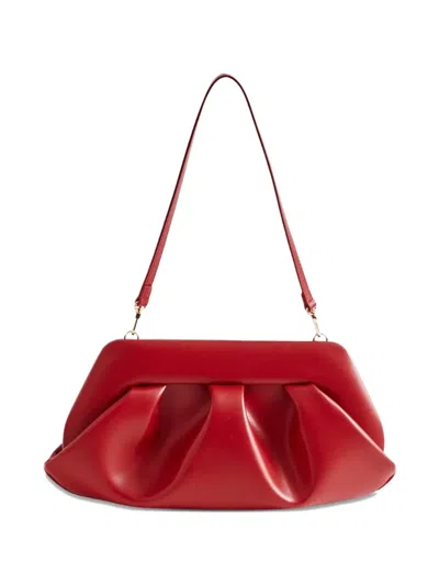 Themoirè Bios Ruched Shoulder Bag In Red